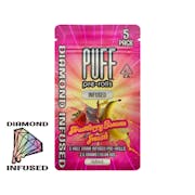 PUFF | Strawberry Banana Smash | Diamond Infused Preroll 5pk | 2.5g