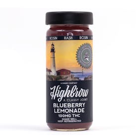 Highbrow Hash Rosin Blueberry Lemonade Drink 100mg - Medical