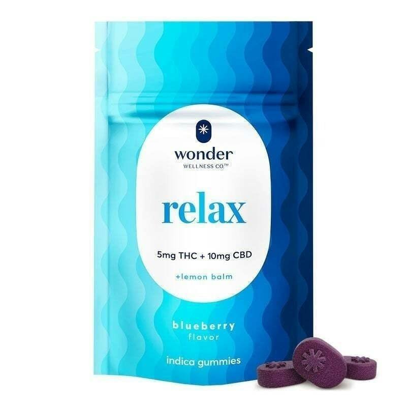 Relax | Blueberry 2:1 CBD:THC Gummies | 100mg | 20ct | 5mg/ea