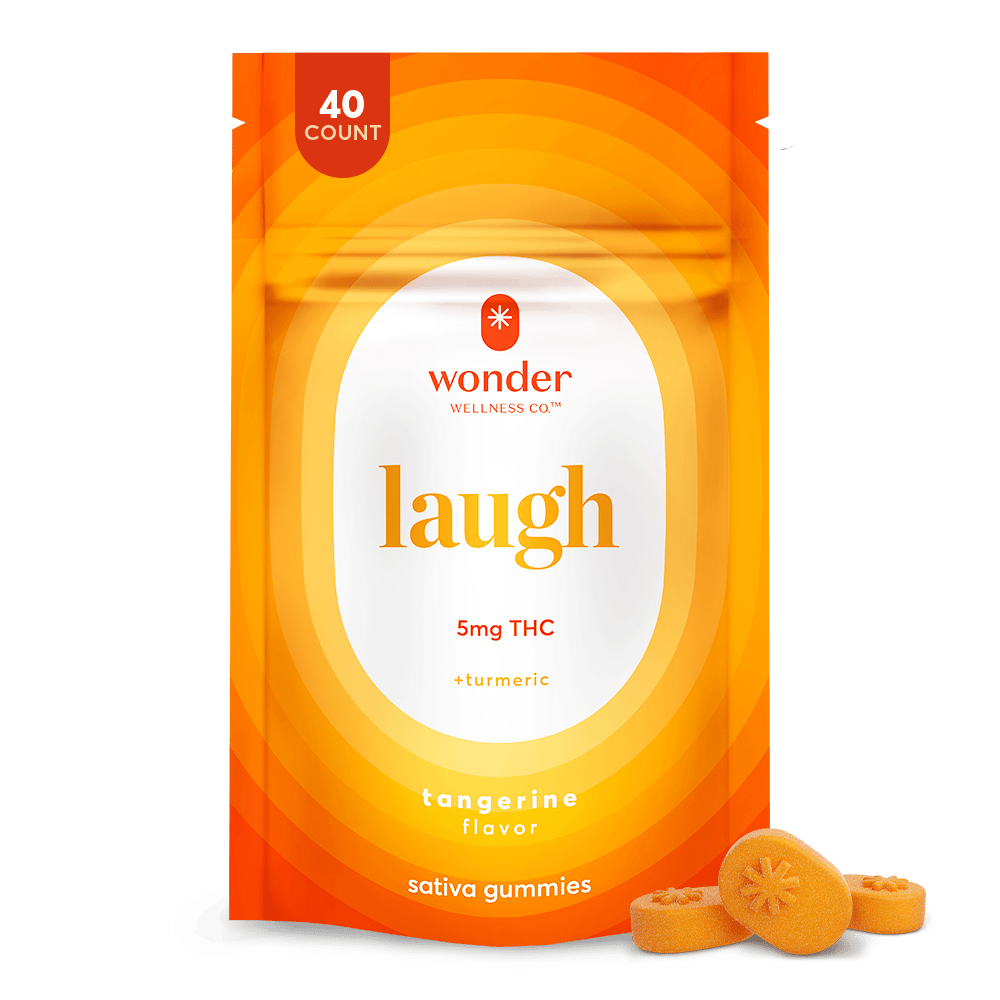 Laugh | Tangerine Gummies | 200mg | 40ct | 5mg/ea