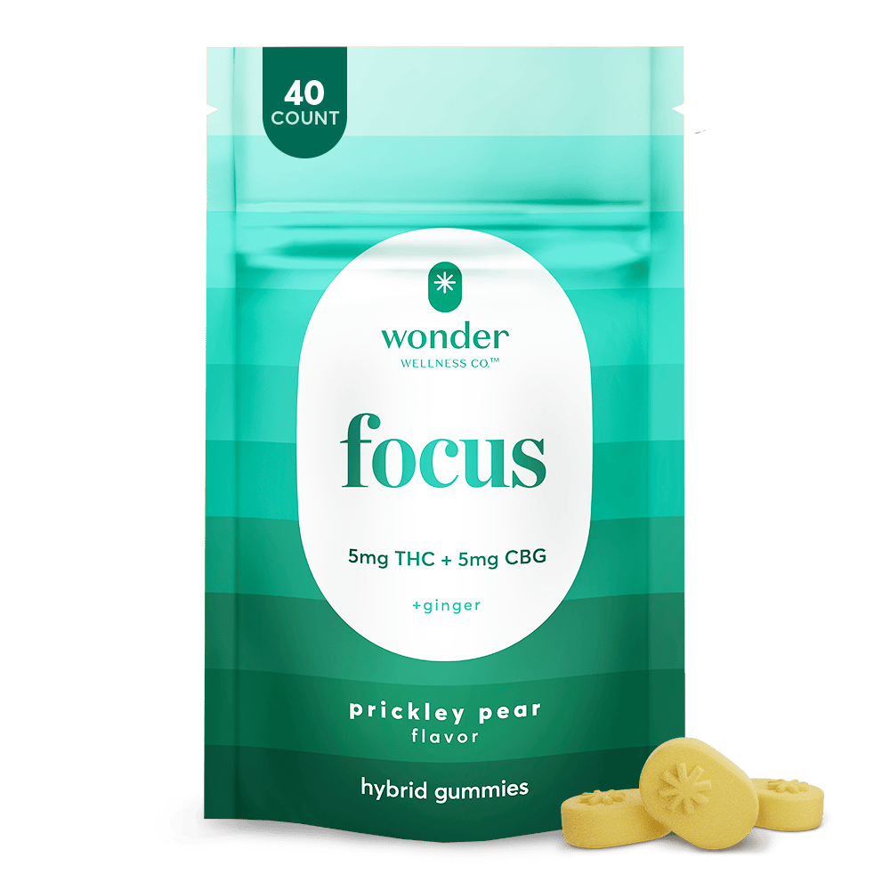 Focus | Prickly Pear 1:1 THC:CBG Gummies | 200mg | 40ct | 5/mg/ea
