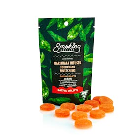 Sour Peach | Sativa Uplift | 200mg THC Fruit Chews - MI