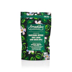 Sour Green Apple 200mg CBG : 200mg THC Fruit Chews - MI