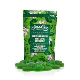 Green Apple 200mg CBG : 200mg THC Fruit Chews - MI