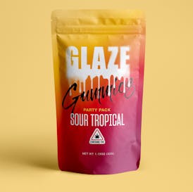 Glaze | Sour Tropical Gummy Party Pack | 100mg