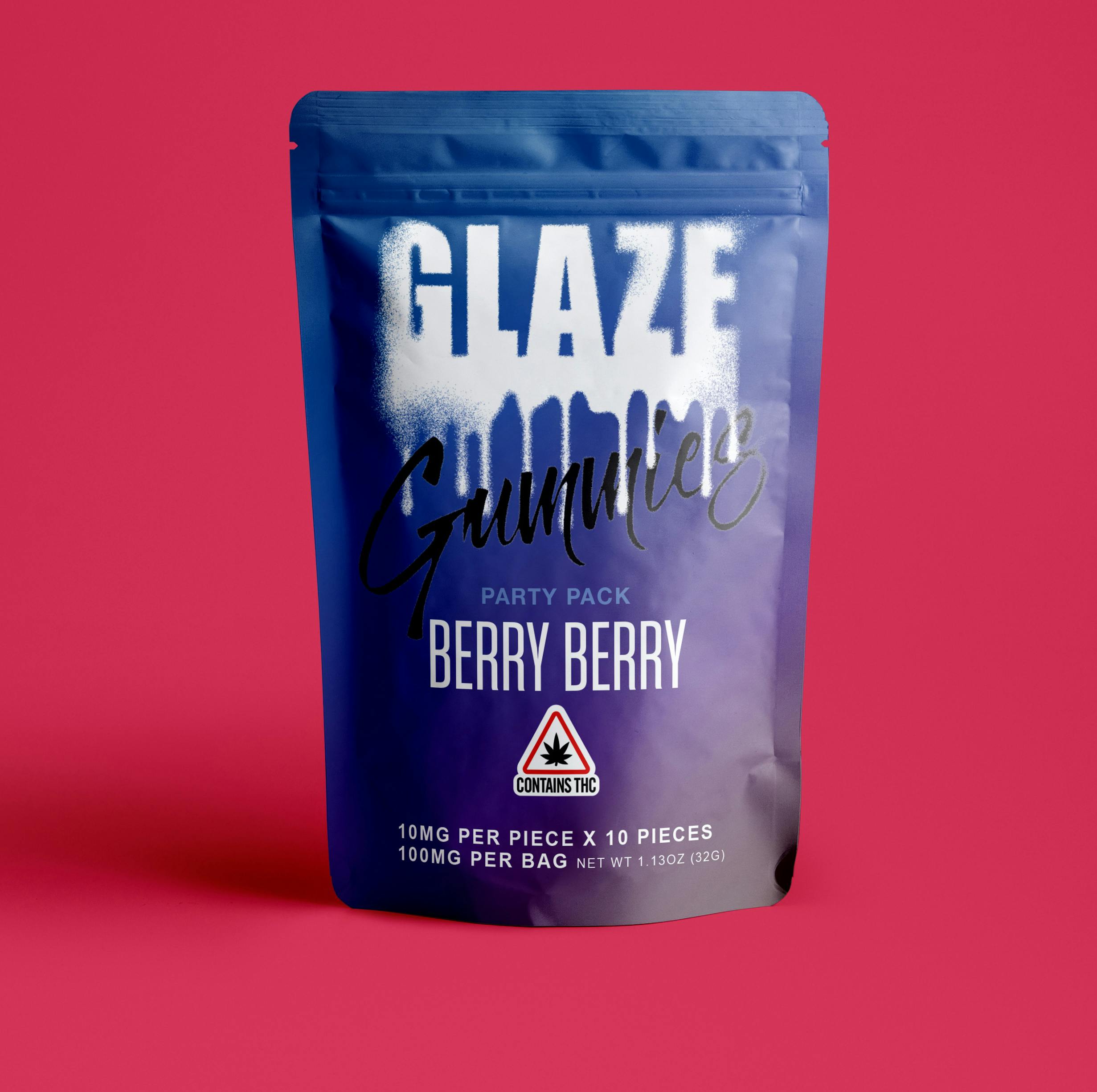 Glaze | Berry Berry Gummy Party Pack | 100mg