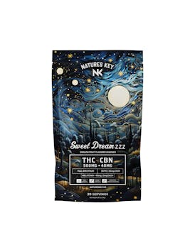 Sweet Dreamzzz | 500MG THC | 40MG Melatonin | Indica | Dragonfruit