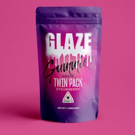 Glaze | Twin Pack Grape + Strawberry Gummies | 100mg