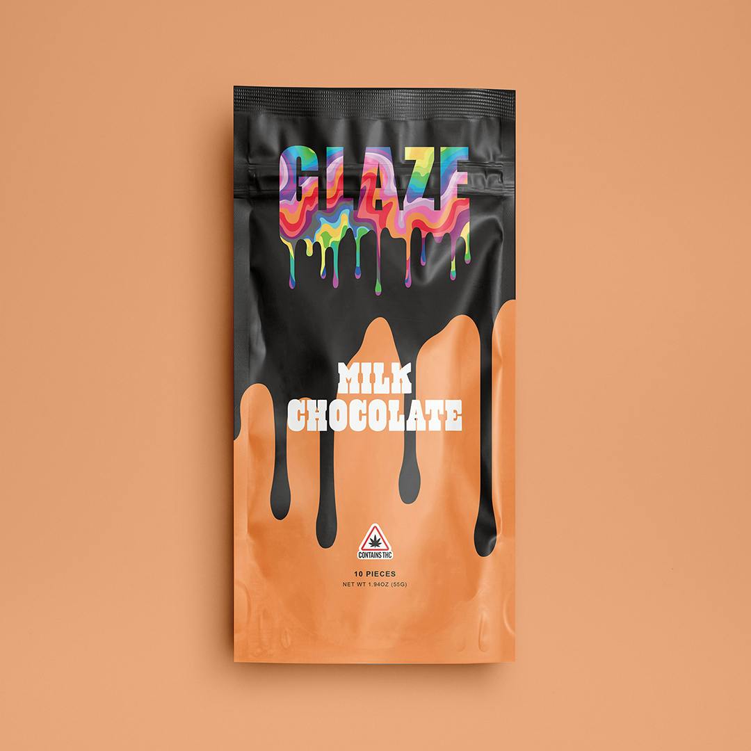 Glaze Milk Chocolate Bar 100mg Glaze