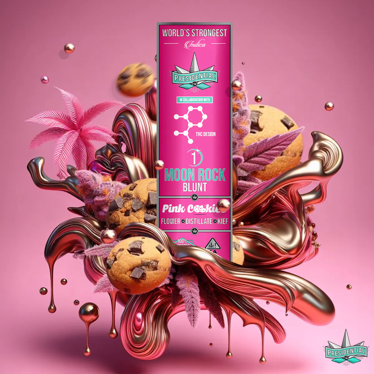 Presidential - Presidential - Pink Cookies Moon Rock Blunt 1.5g Main Image