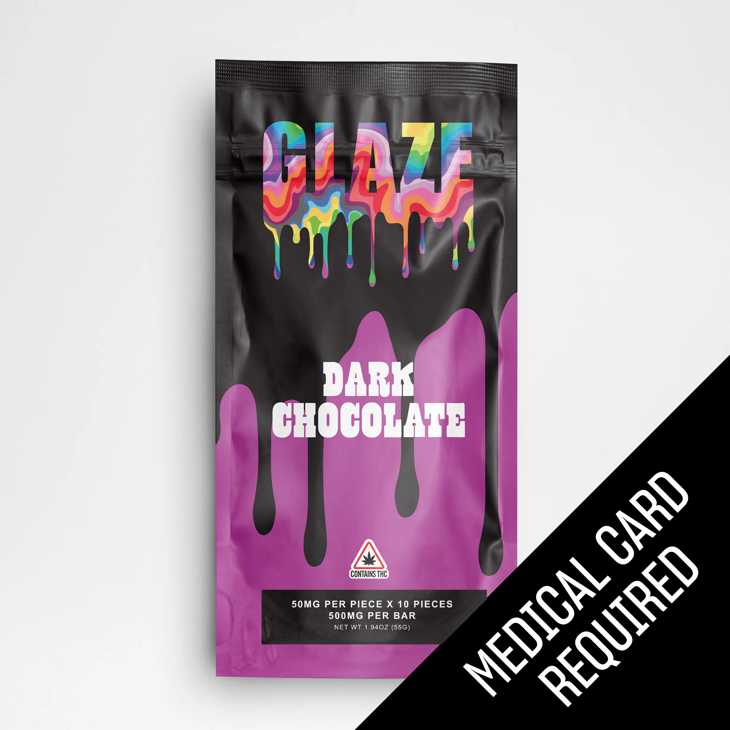 Glaze - Glaze | Dark Chocolate Bar | 500mg Main Image