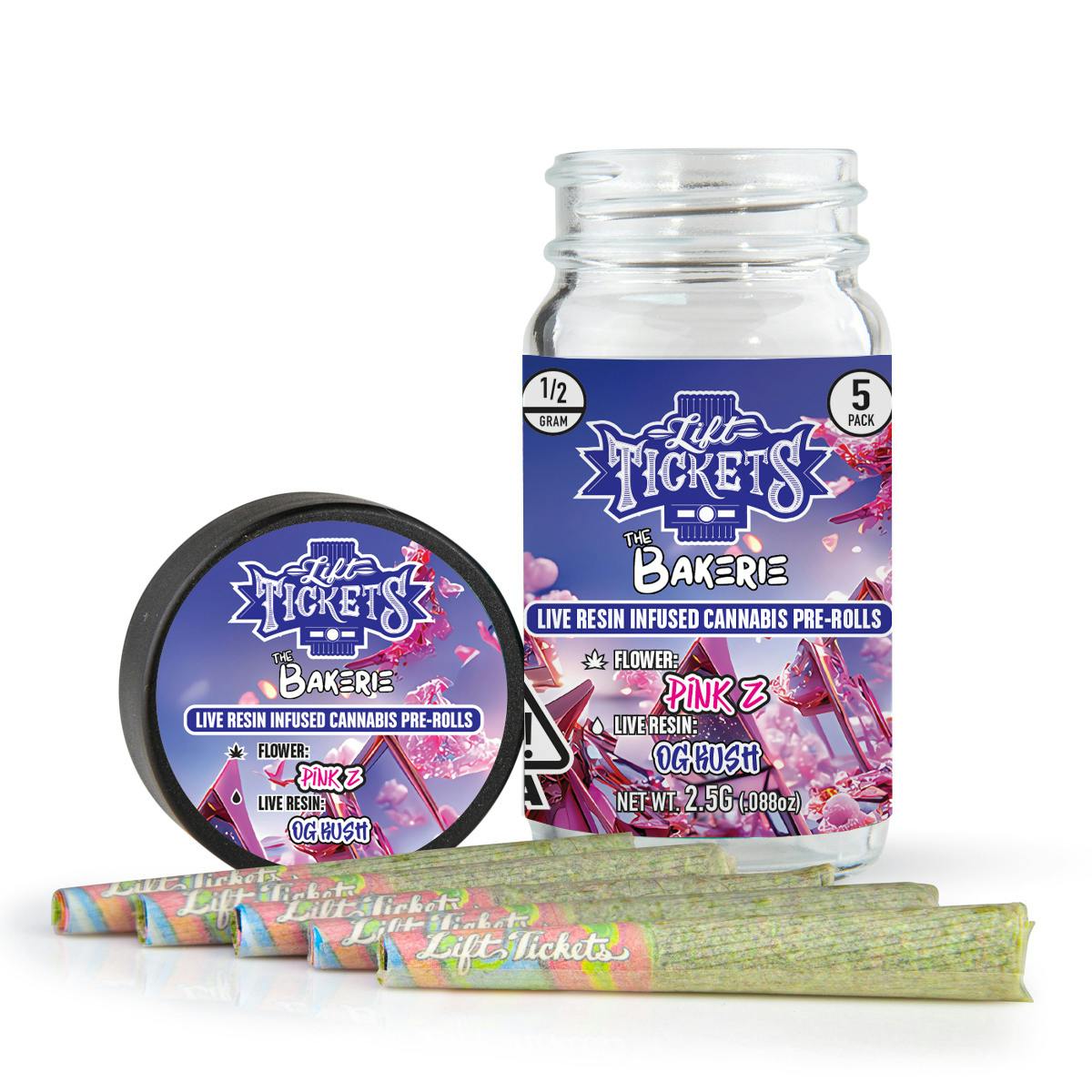 Pink Z x OG Kush - Infused Pre-Roll 5-Pack - Lift Tickets