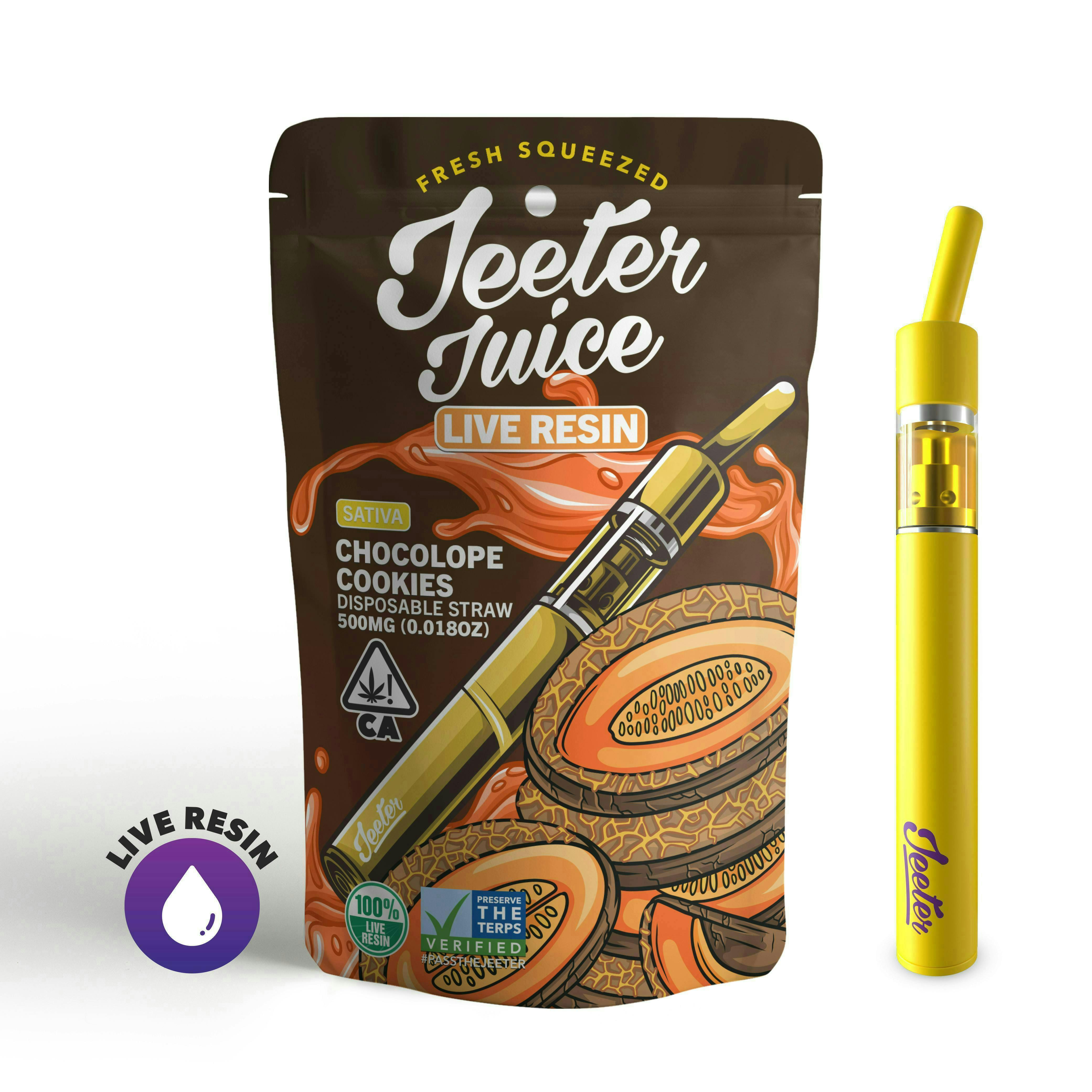 Jeeter Juice Live Resin Disposable Straw Chocolope Cookies Jeeter