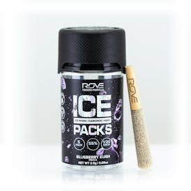 Blueberry Kush | Ice Packs Rosin, Diamond, Hash Infused | 5pk