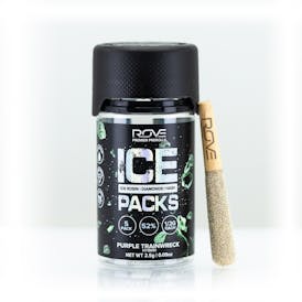 Purple Trainwreck | Ice Packs Rosin, Diamond, Hash Infused | 5pk
