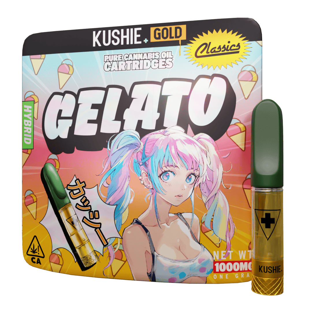 Hybrid Kushie+ Gold Vape Cartridge
