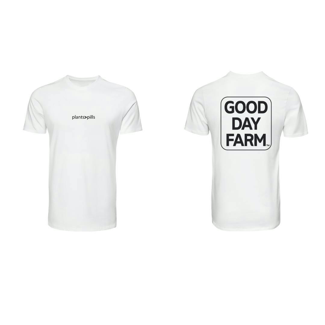 GDF: Apparel | Plants Over Pills T-Shirt | White | Large