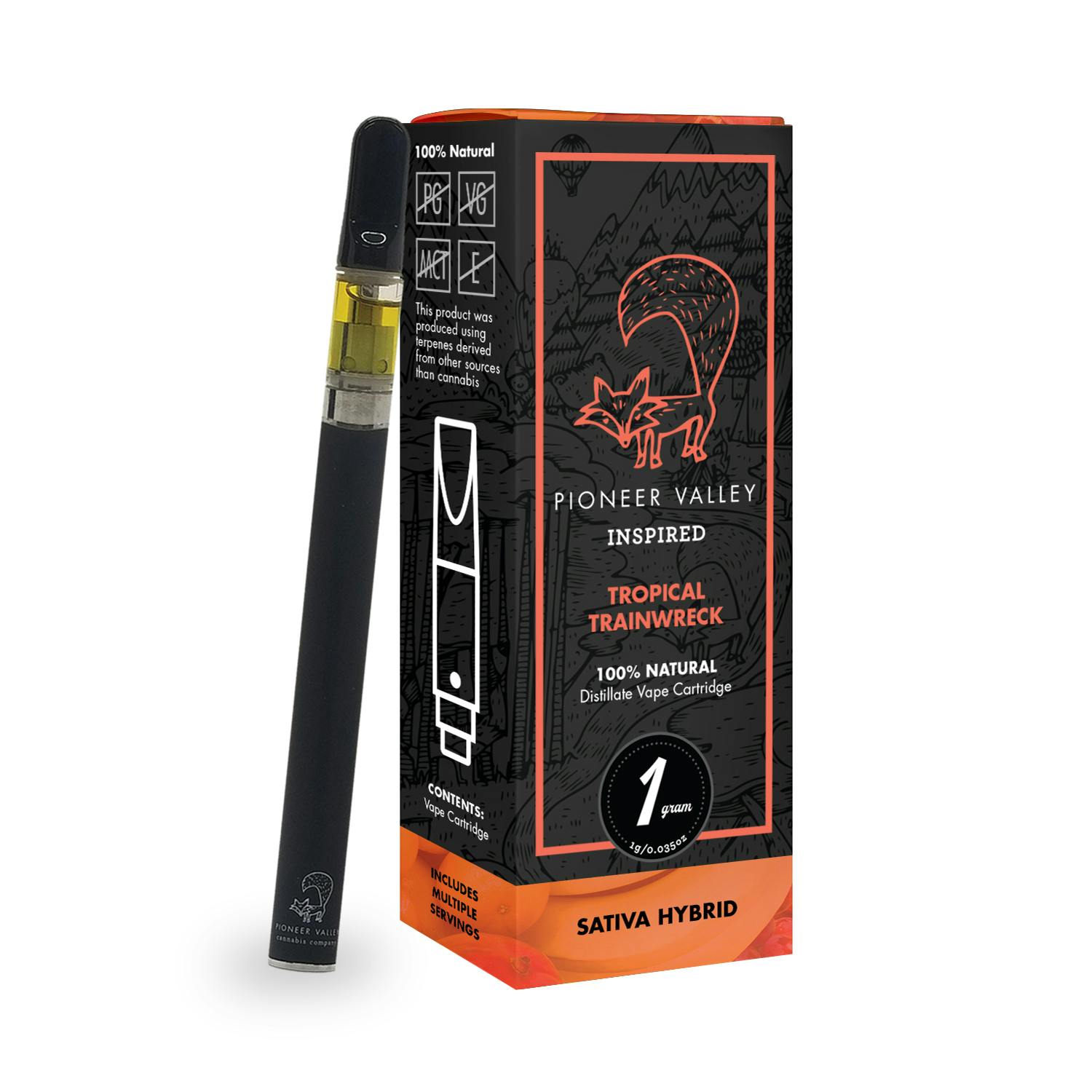 Tropical Trainwreck Cartridge 1000mg by Pioneer Valley Cannabis Co