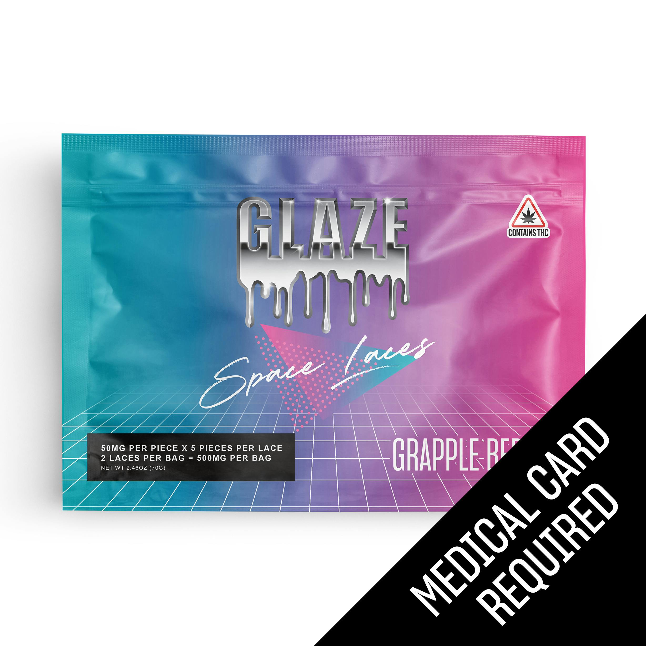 Glaze | Grapple Berry Space Laces | 500mg (MED) by Glaze