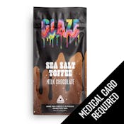 Glaze | Sea Salt Toffee Milk Chocolate Bar | 500mg