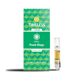 Timeless Peach Ringz 1000mg Vape Cartridge (Chill)