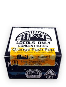 Locals Only | Orange Push Pop Wet Diamonds | 1g