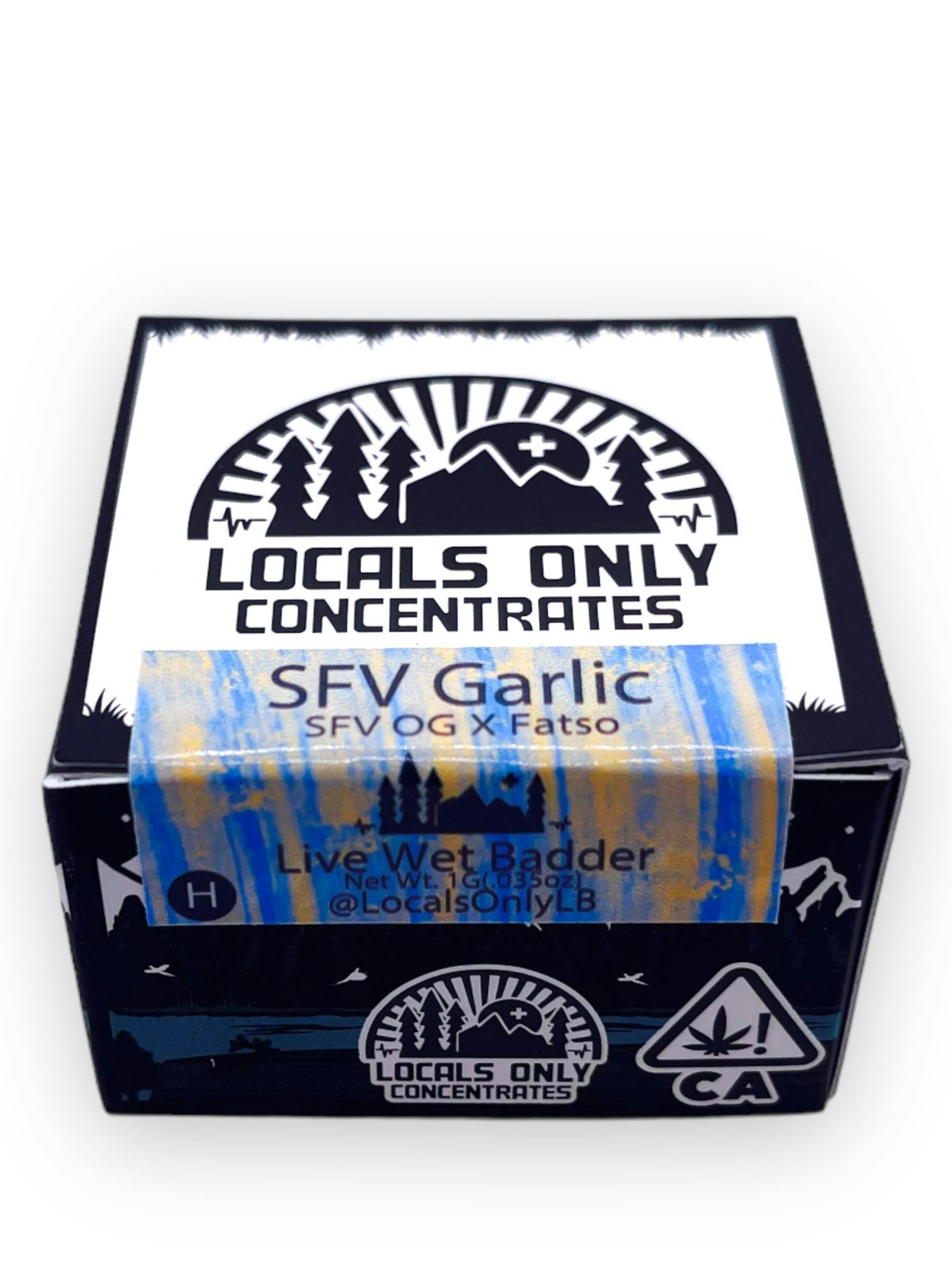 SFV Garlic Live Wet Badder Locals Only Concentrates