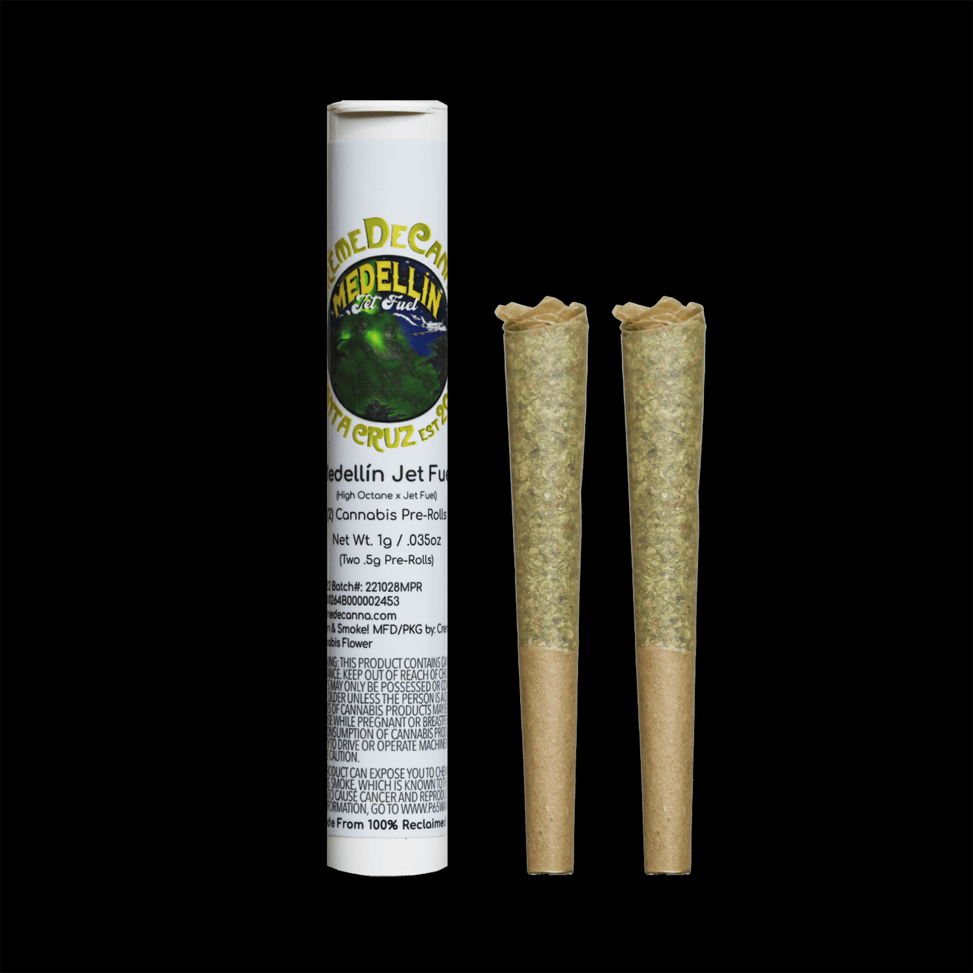Medellin Jet Fuel (2 Pack) PreRolls 1g Crème De Canna