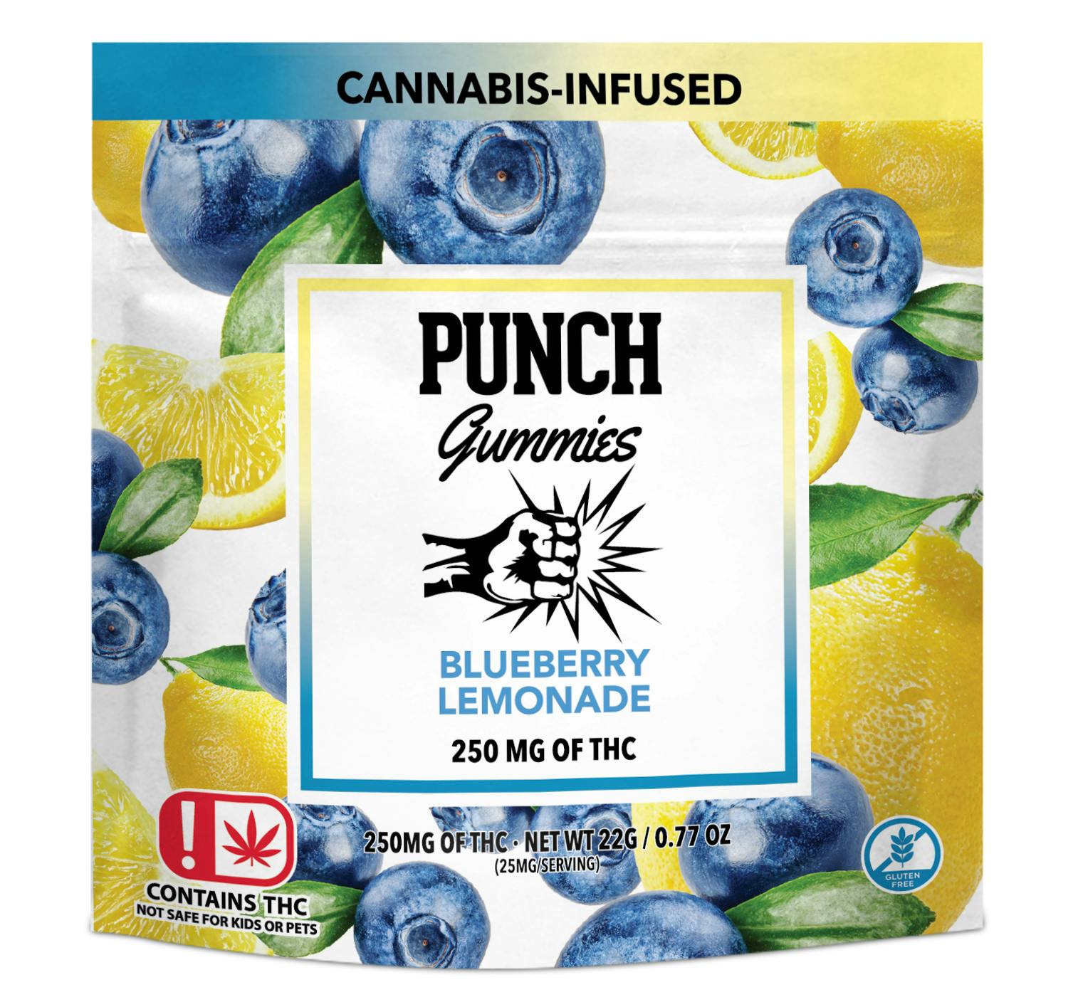 Blueberry Lemonade Gummies 250MG (OK) Punch Edibles & Extracts
