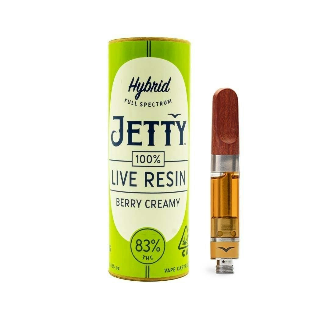 Berry Creamy 100 Live Resin Cartridge 1g Jetty Extracts