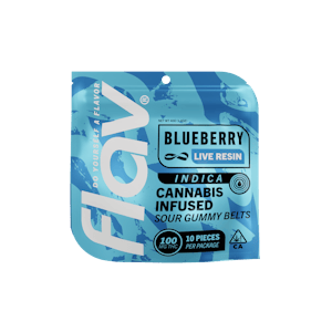 FLAV - Blueberry Belts - 100mg Live Resin Gummies