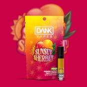 Dank Vapes - SUNSET SHERBET - 1G PREMIUM VAPE CARTRIDGE [ H ] THC% 90.29