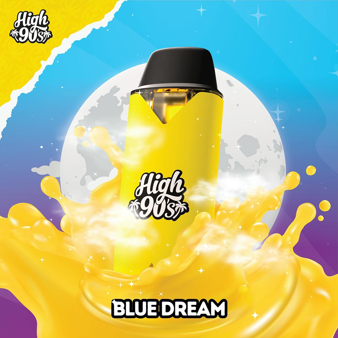 High 90s : Lemon Haze Live Resin 1g All-In-One Vape - HIGH 90s