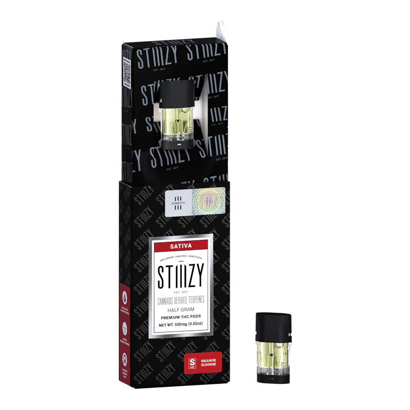 STIIIZY ORANGE SLUSHIE - CANNABIS DERIVED TERPENES POD .5G - IL, Cartridges