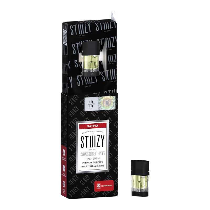 STIIIZY LIMONCELLO - CANNABIS DERIVED TERPENES POD .5G - IL, Cartridges