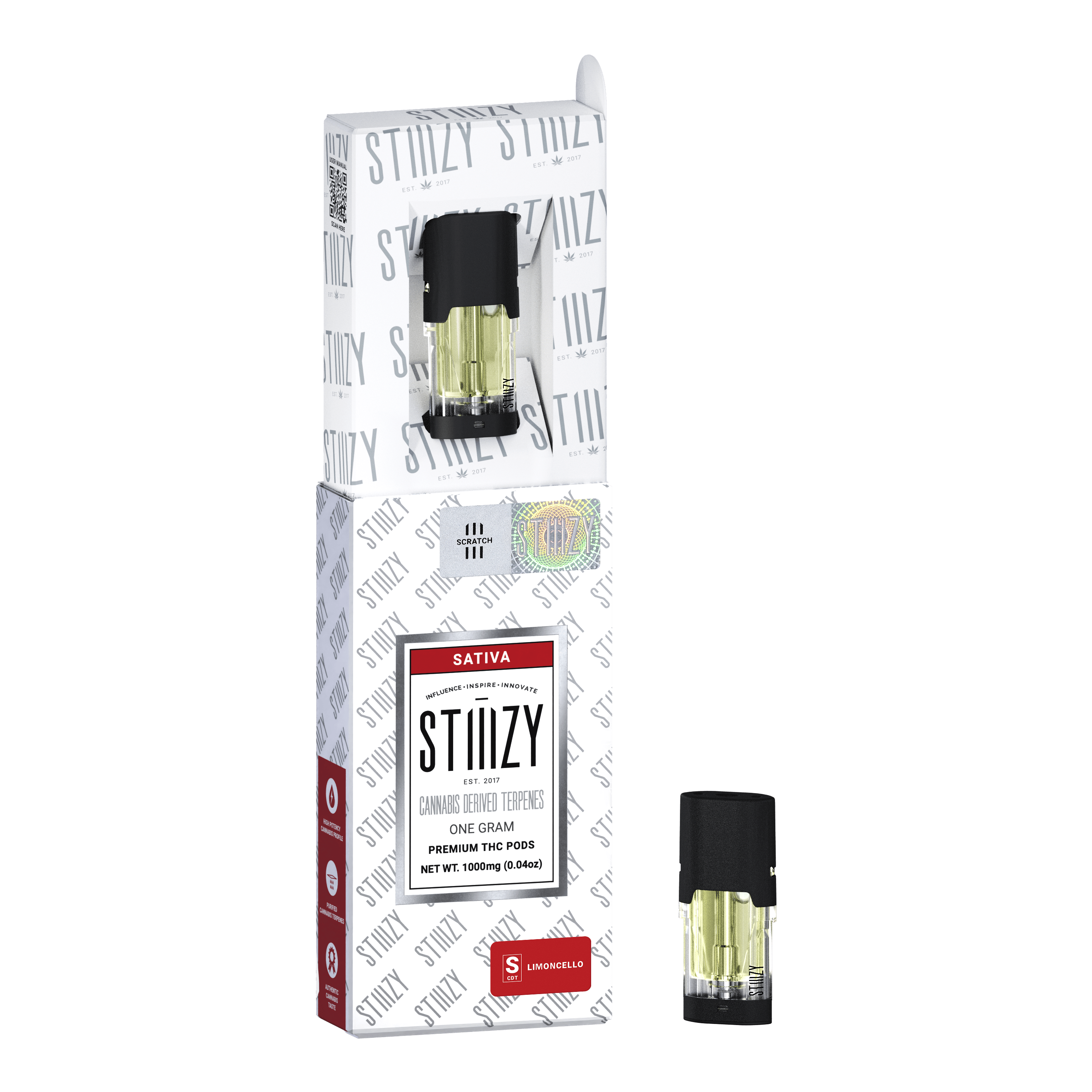 STIIIZY LIMONCELLO - CANNABIS DERIVED TERPENES POD 1G - IL — Cartridges