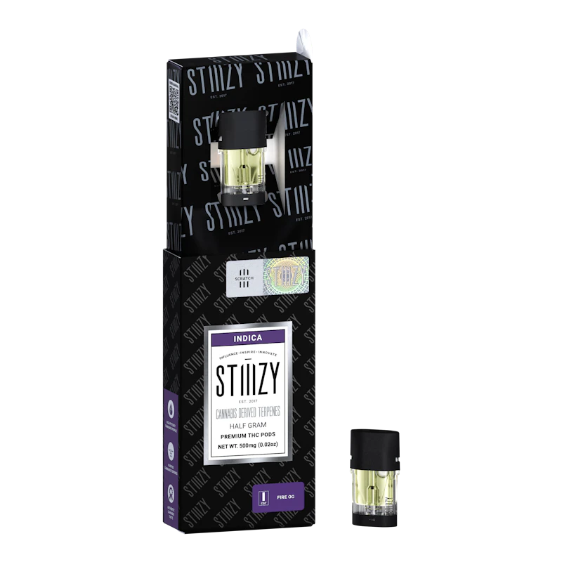 STIIIZY FIRE OG - CANNABIS DERIVED TERPENES POD .5G - IL, Cartridges
