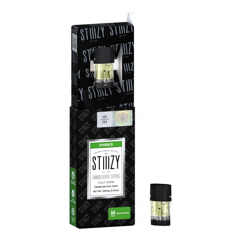 STIIIZY WHITE GUAVA - CANNABIS DERIVED TERPENES POD .5G - IL, Cartridges