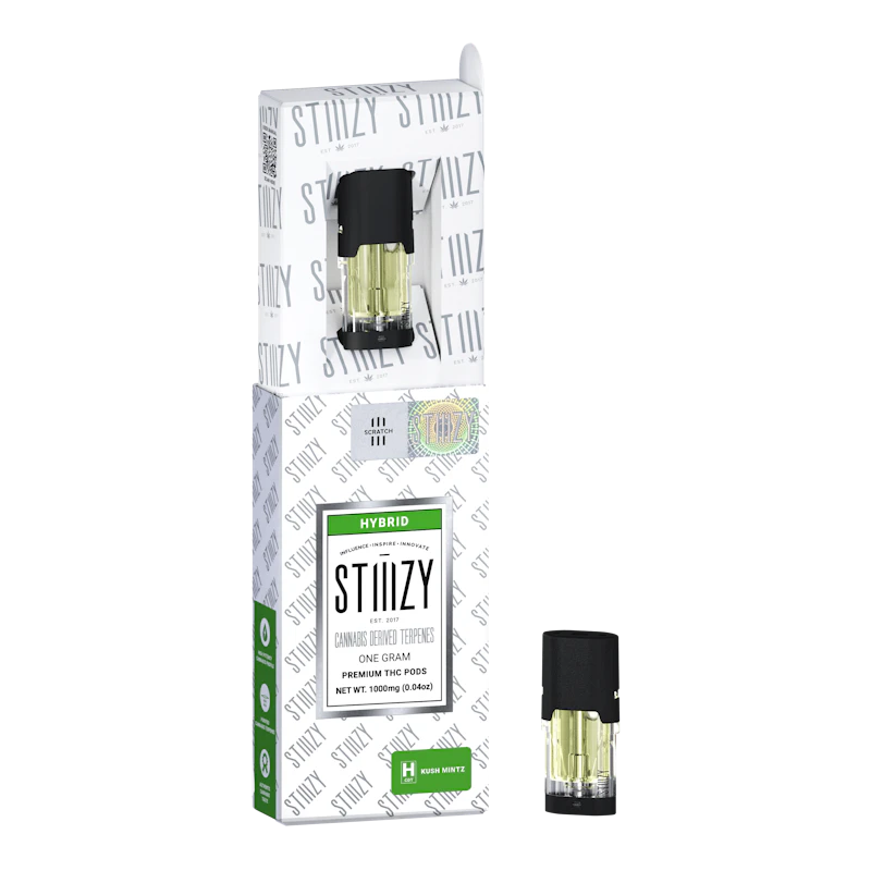 STIIIZY KUSH MINTZ - CANNABIS DERIVED TERPENES POD 1G - IL, Cartridges