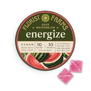 Florist Farms - Sour Watermelon Gummies | Energize