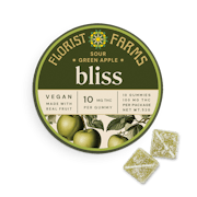 FLORIST FARMS | Bliss | Sour Green Apple Gummies | 10pk