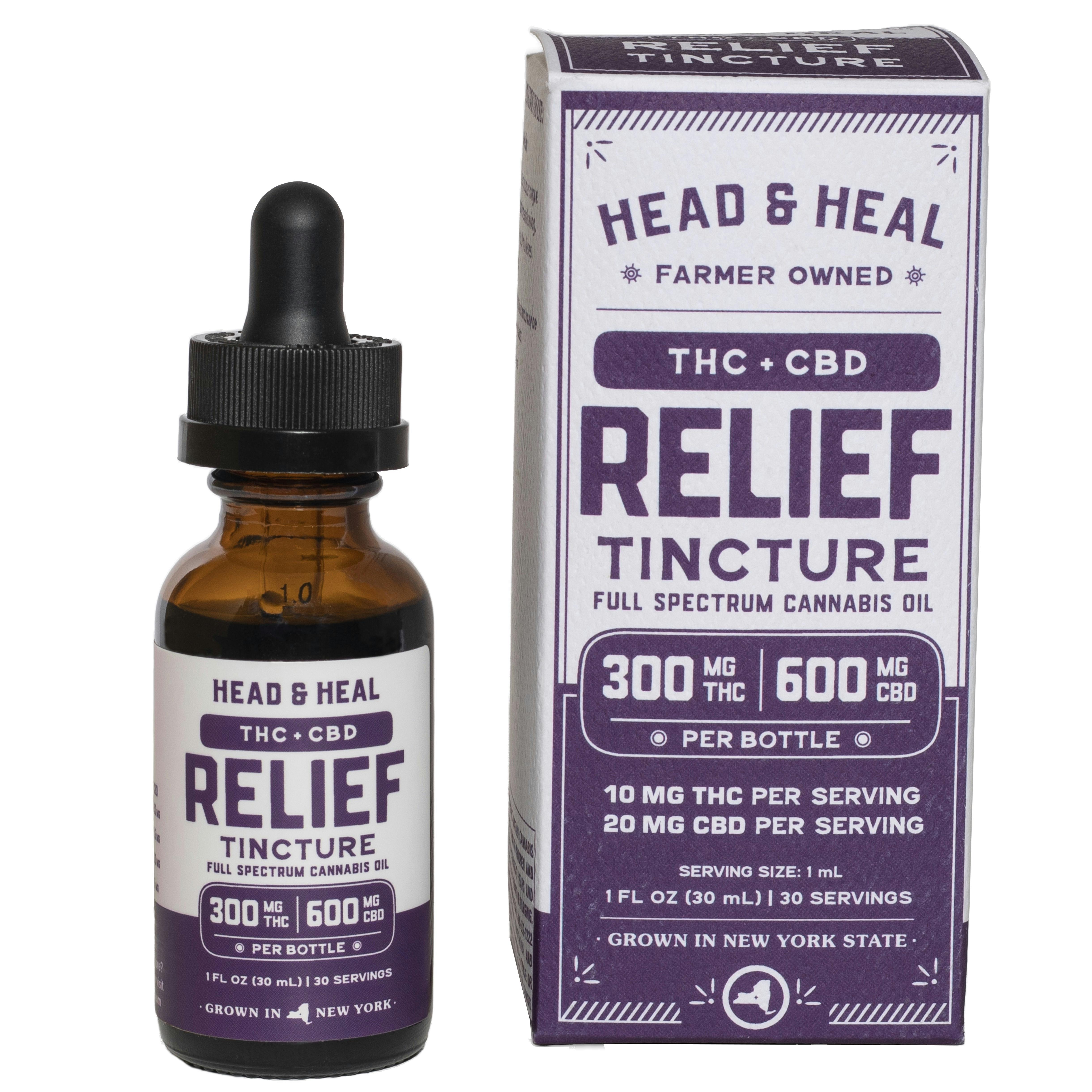 Relief Tincture THC:CBD 900MG