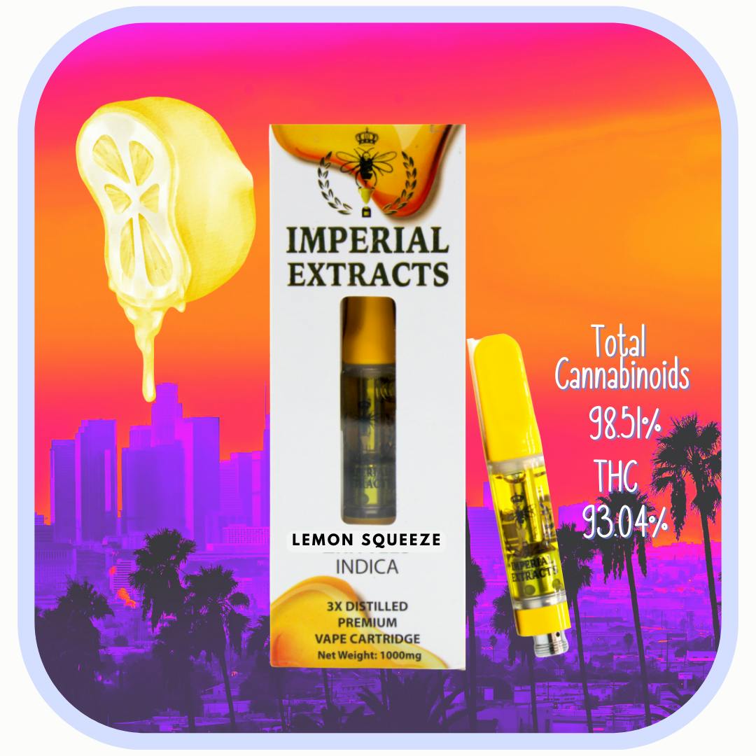 Lemon Squeeze 1.0 g CartIndica Imperial Extracts