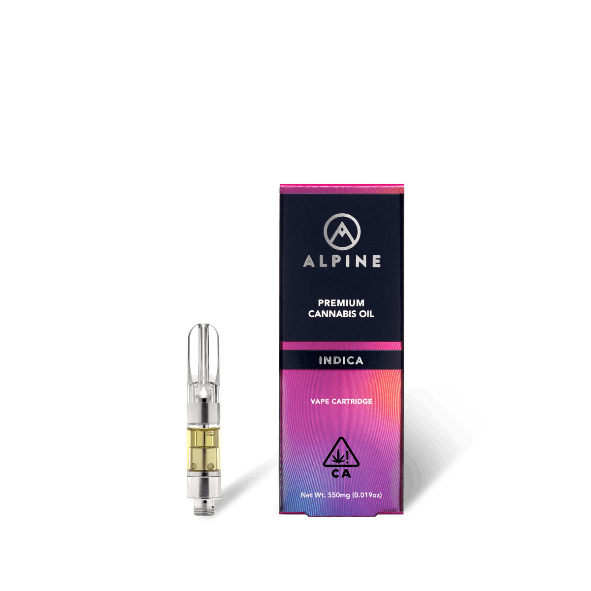King Louis Indica THC Cartridge 550mg Alpine Vapor