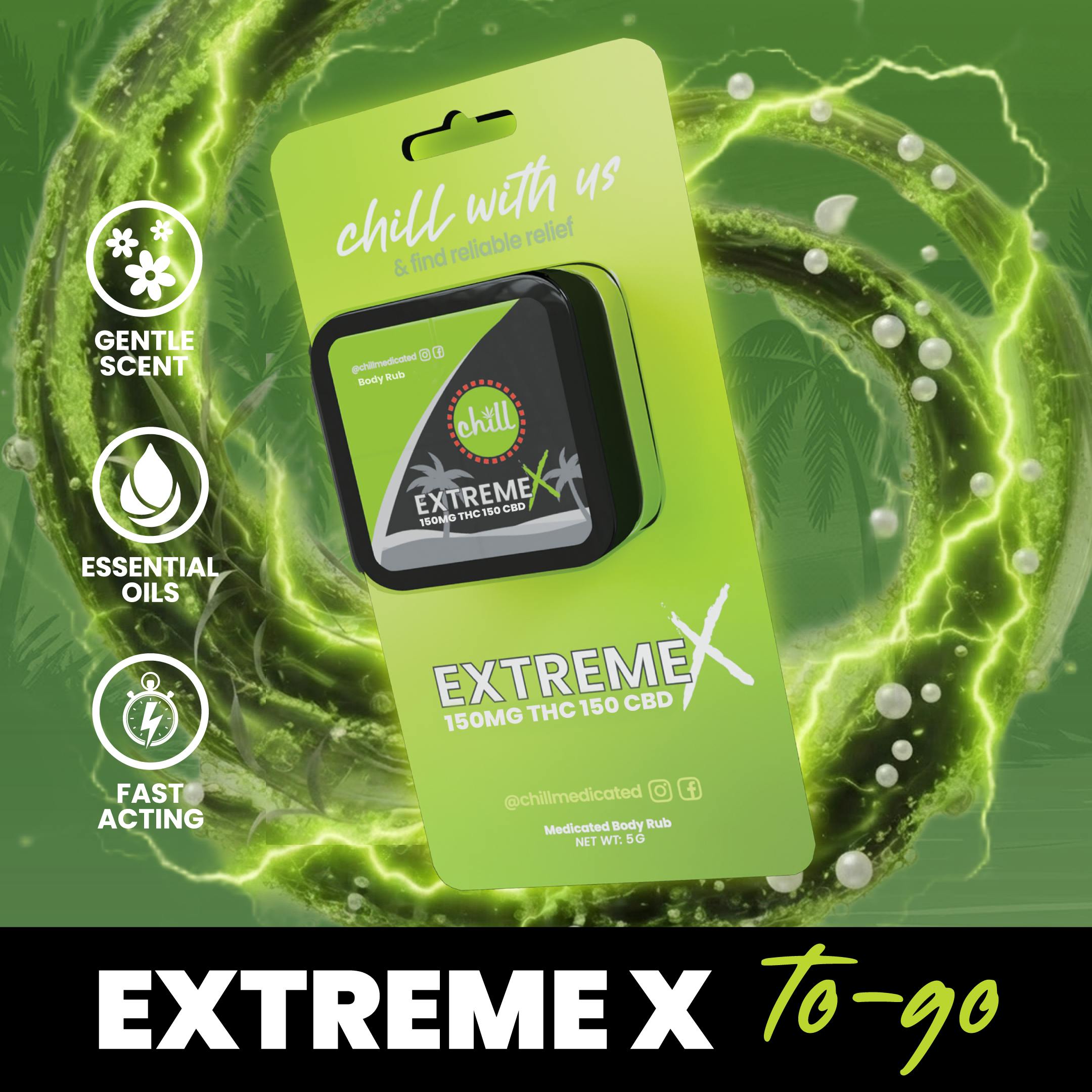 150mg THC : 150mg CBD | Extreme X TO-GO Body Rub | REC at MOOD Cannabis Company - Jackson
