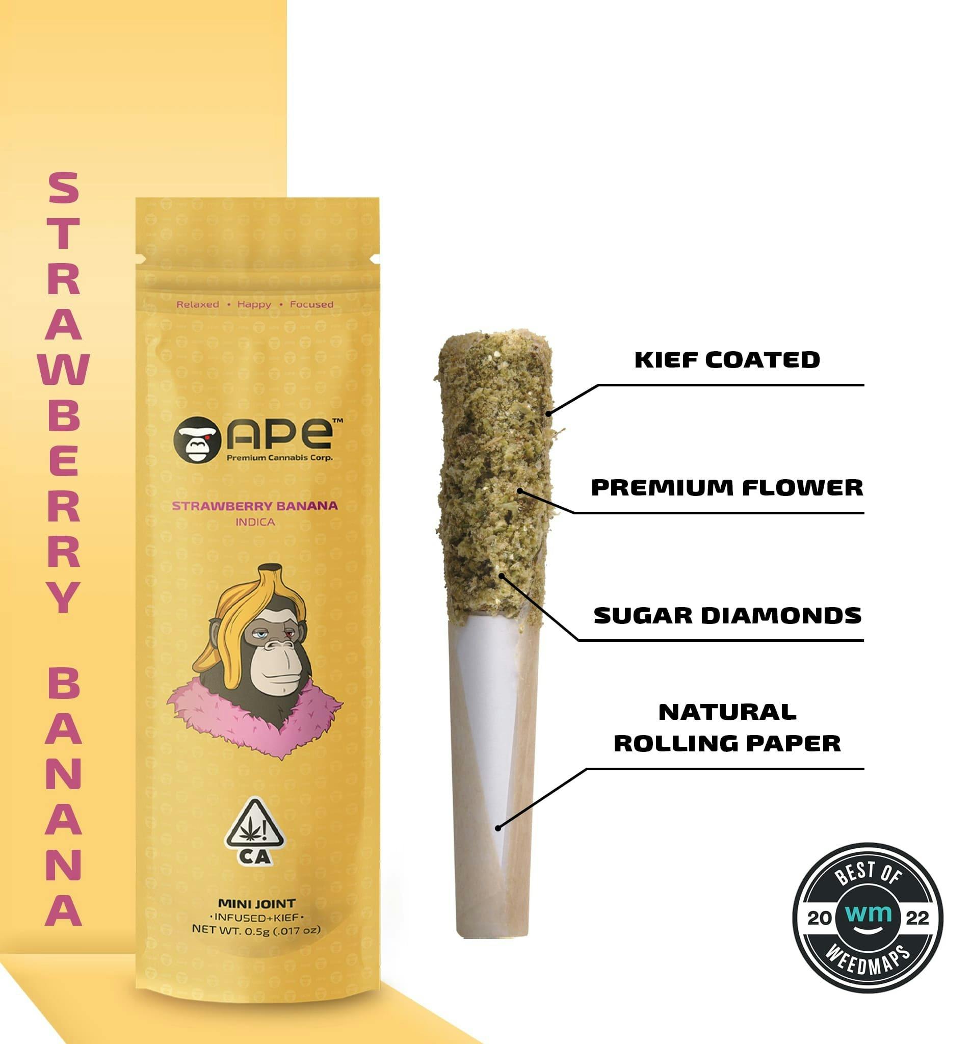 STRAWBERRY BANANA - Infused Joint 0.5g - APE Premium