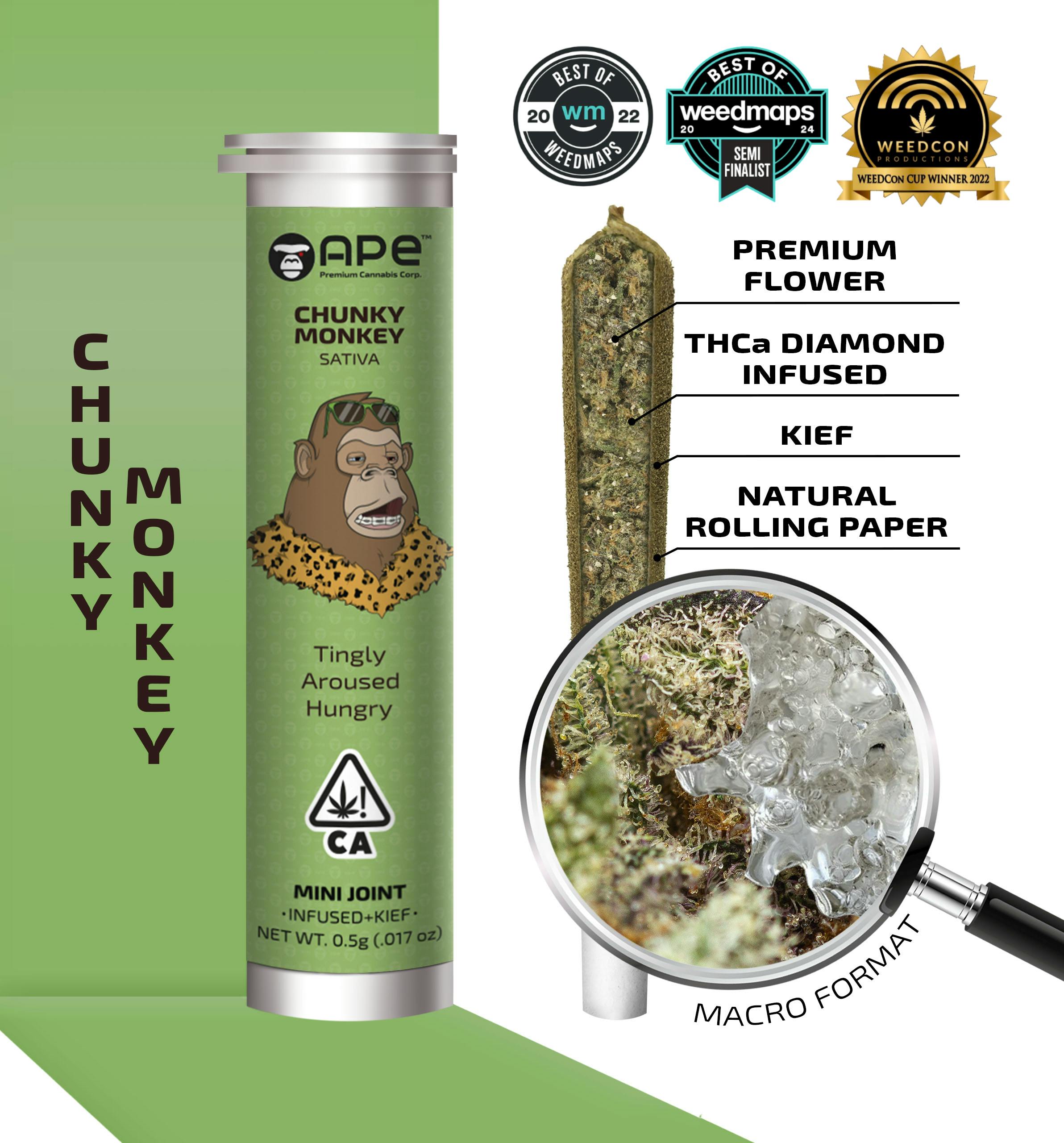 CHUNKY MONKEY — Infused Joint 0.5g - APE Premium Cannabis Corp