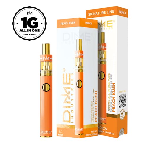 Dime Industries - Peach Kush 1000mg All in One Device