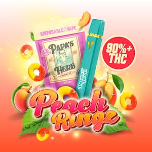 Papa's Herb - Papa's Herb | Peach Ringz 1g (Indica) - AIO Vape Pen