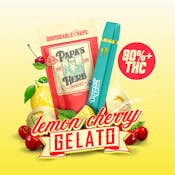 Papa's Herb - Lemon Cherry Gelato - 1g All in one Vape
